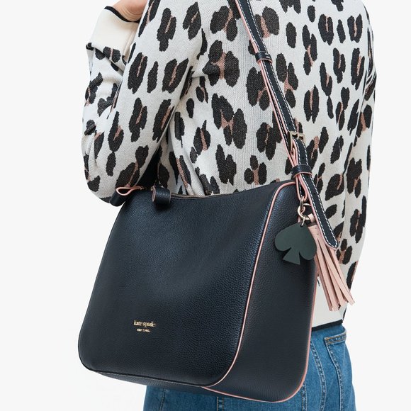 kate spade Bags New Kate Spade Anyday Medium Shoulder Bag Pebble Leather Black Multi Poshmark